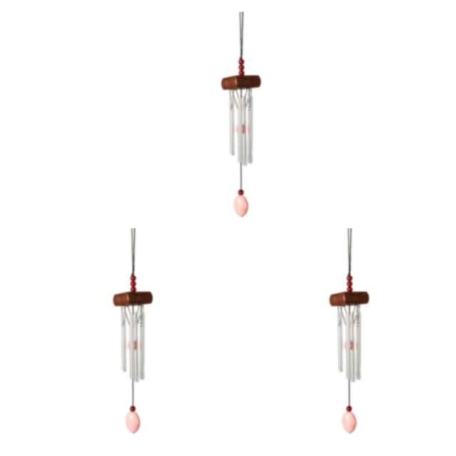 relayinert Home Décor Stylish Wind Chime Pendant Add Charm To Home Small Wind Chimes vermilion 3Set