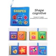 thumbnail image 2 of Soft Baby Cloth Book Infant Educational Black & White Traffic Animal Fruit Numbers Cognize Cloth Book Toy, 2 of 4