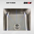 thumbnail image 3 of ONEX® Bol Simple Encastré 18"X16 Pouces -9"d Évier en Acier Inoxydable OUS1816-9, 3 of 7