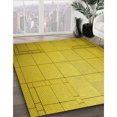 thumbnail image 3 of Ahgly Company Tapis de Zone Rond Lavable en Machine Intérieur Transitionnel Brun Doré Foncé, 5 Pieds Rond, 3 of 7