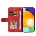 thumbnail image 4 of Étui pour Samsung Galaxy A52 5G Portefeuille en Cuir Flip Folio Support Vue Couverture - Rouge, 4 of 5