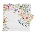 thumbnail image 1 of Vargottam Collection de Luxe Linge de Table Décor Serviette en Coton Tissu Imprimé Serviettes Réutilisables Ensemble de 12, 20 X 20 - Fleurs de Printemps, 1 of 6