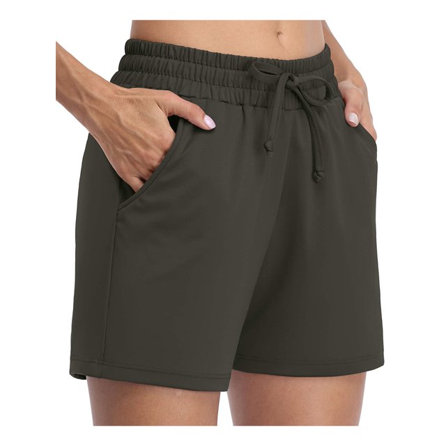 Short de Course à la Taille Élastique pour Femmes avec Poches