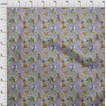 thumbnail image 4 of oneOone Cotton Poplin Bluish Violet Fabric Animal Sewing Craft Projects Fabric Prints By Yard 56 Inch Wide, 4 of 4