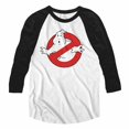 thumbnail image 1 of The Real Ghostbusters TV Series Symbol Adult 3/4 Sleeve Raglan T-Shirt Tee, 1 of 1