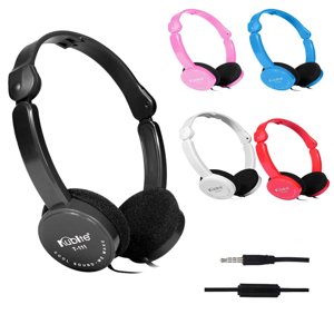 Kadlawus 5Pcs Casques pour enfants pour les voyages, casques pliables dans l'oreille, écouteurs sécurisés en volume limité forKids, Écouteurs de réduction du bruit pour les avions, , Étude