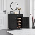 thumbnail image 2 of Yaheetech Armoire de Rangement pour Chaussures à 4 Niveaux Réglable avec 1 Tiroir pour Couloir, Noir, 2 of 6