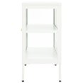 thumbnail image 2 of vidaXL Sideboard White 70x35x70 cm Steel and Glass, 2 of 5