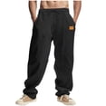 thumbnail image 1 of Pantalon de Plage Droit Décontracté pour Hommes Couleur Unie Mode Extérieure, 1 of 9