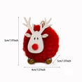 thumbnail image 3 of BKRE Festive Reindeer Pompom Hanging Ornament Handmade Deer For Party, 3 of 3