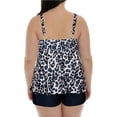thumbnail image 4 of HAWEE Womens Plus Size Tankini Swimsuits with Shorts Two Piece Bathing Suit Floral Printed Swimwear, 4 of 4