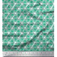 thumbnail image 1 of Soimoi Tissu de Velours Tourbillon & Triangle Géométrique Tissu Imprimé 1 Yard 58 Inch Wide, 1 of 1