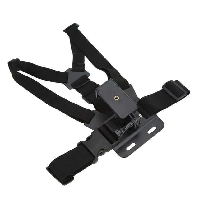 Chest Mount Harness Chesty Strap, Shooting Convenient Easy To Use Mobile Phone Chest Strap Long Life Service with Detachable Bracket for Skiing