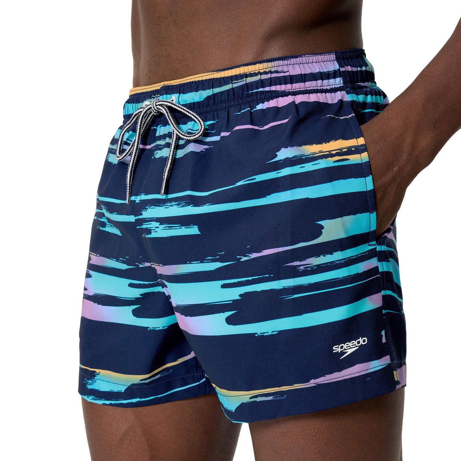 Short de bain 14 po avec imprimé « Lani Stripe » Speedo pour hommes
