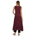 thumbnail image 4 of Phagun Kurti Évasé Imprimé Indo Western pour Femmes Sans Manches Tenue Traditionnelle Indienne, 4 of 7