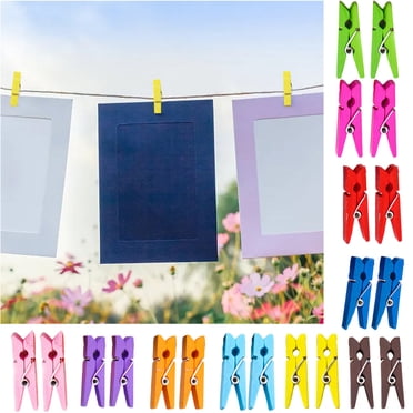 20 Pcs Colorful Clothespins Clothes Pins Wooden Small Mini Clothespins For Photos Woodworking Bar Clamps 36 Heavy Duty Clamps Clear Will to Power Arch Woodworking Vise Quick Release Fort Clips