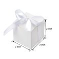 thumbnail image 3 of AWELL White Gift Candy Box Bulk 2x2x2 inches with White Ribbon Party Favor Box,Pack of 50, 3 of 4