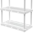 thumbnail image 4 of Gracious Living Unité de Rangement Knect-A-Shelf à 4 Tablettes, Blanc (Lot de 3), 4 of 12