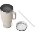 thumbnail image 4 of YETI Rambler Tasse en Paille 35 oz, Isolée sous Vide, Acier Inoxydable, Cape Taupe, 4 of 8