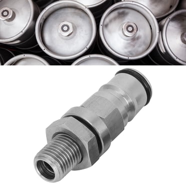 Beer Keg Adapter, 304 Stainless Steel Beer Keg Ball Lock Adapter Post Pressure Relief Valve Home Brew Accessory