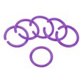 thumbnail image 1 of Unique Bargains 1.6' OD 1.3' ID Loose Leaf Rings Binder Ring, Purple, 50 Pack, 1 of 6