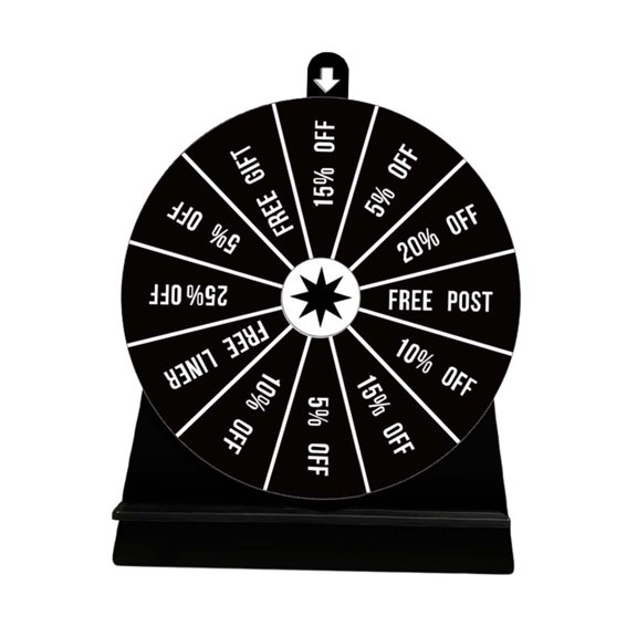 Turntable Game 12 Prize Slots Tabletop Turntable Game Fun Party Board Game for Party Carnival Family Drinking Toys