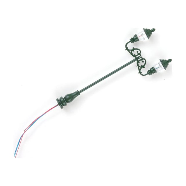 relayinert Mini Landscape Streetlight Prop Realistic Miniature Lamp Fittings Green/White