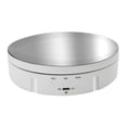 thumbnail image 1 of GUOOL Rotating Display Stand, Electric Turntable Mirror Surface Revolving Base for 360 Degree Watch Toys Jewelry Collectible Display Holder White, 1 of 7