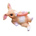 thumbnail image 3 of Rongfmy Creative Cute Rabbit Statue Ornament Animal Sculpture Artwork Resin Craft Easter 10cmx5.5cmx7cm, 3 of 9