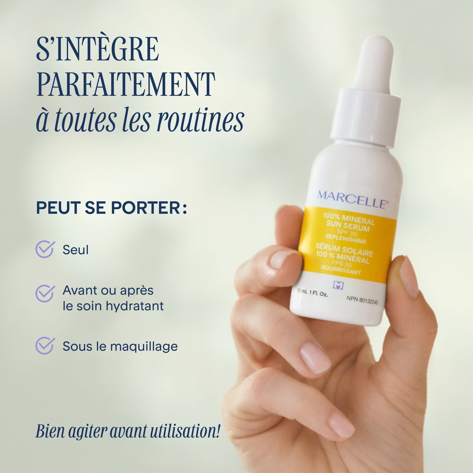 Marcelle Sérum Solaire 100% Minéral FPS 30