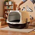 thumbnail image 4 of REK Enclosed Cat Litter With Litter Pads For Indoor Cats Odor Control Privacy Tray, 4 of 5