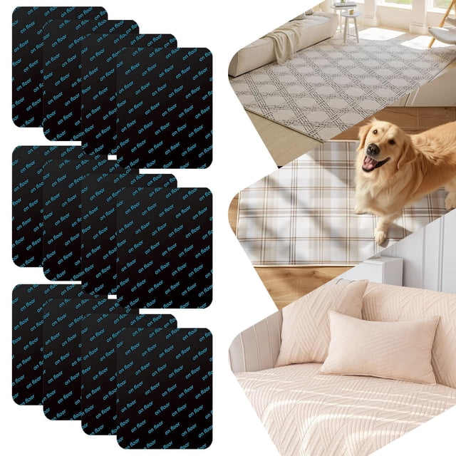 Blanket Fixing Sticker, Sofa Cushion Anti Fixing Artifact, Carpet Sheet Anti Running And Sticker for Rug Gripper on Hardwood Floors, D