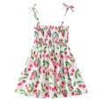 thumbnail image 1 of XZNGL Robe d'Été pour Filles Été Tout-Petits Bébés Filles Robe Sans Manches à Bretelles Imprimé Graphique Vêtements pour Enfants, 1 of 7