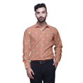 thumbnail image 1 of BESTMAN Formal Shirts For Men Slim Fit Printed Full Sleeve Shirts For Men, 1 of 5