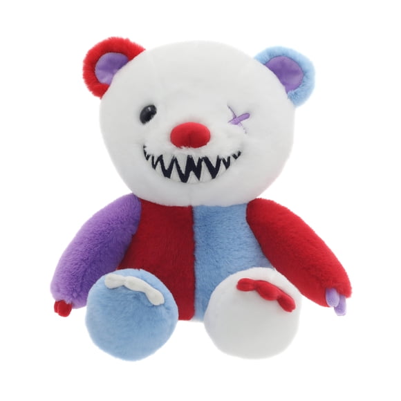 Peluche ours en peluche à motif cible d'Halloween