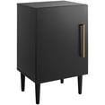 thumbnail image 1 of Pemberley Row MDF Matte Black Media Cabinet Rectangular Adjustable Shelf 33.5"H Unassembled, 1 of 7