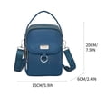 thumbnail image 2 of EGNMCR Organisateurs et Rangement de Garde-Robe, Sac Bandoulière Imperméable pour Femmes, Sac pour Téléphone Mobile à Compartiments Multiples Sac Messager pour Femmes Sac Décontracté en Toile Oxford Sac pour Femmes Épaule Bandoulière Rangement, 2 of 2