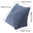thumbnail image 3 of Corduroy Triangle Cushion Lumbar Support Can Be Removed And Washed To The Waist Plain Lumbar Pillow Car Back Pillow Lumbar Cushion Cushion Couch Pillows Big Floral Satin Pillowcase Decorate Pillows to, 3 of 4