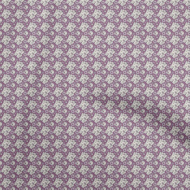 oneOone Silk Tabby Dusty Purple Fabric Retro Map Craft Projects Decor Fabric Printed By The Yard 42 Inch Wide