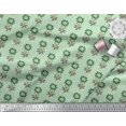 thumbnail image 2 of Soimoi Satin Silk Fabric Leaves & Floral Block Fabric Prints by Yard 42 Inch Wide, 2 of 3