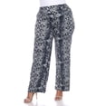 thumbnail image 1 of White Mark Pantalon Palazzo Imprimé pour Femmes, 1 of 5