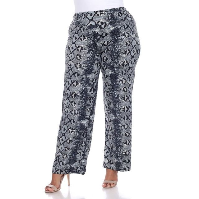 White Mark Pantalon Palazzo Imprimé pour Femmes