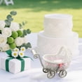 thumbnail image 4 of Miniature Woven Stroller for Wedding Candy Display and Pretend Play Home, 4 of 5