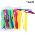 thumbnail image 1 of HEVIRGO 100 Pcs Jouet pour Enfants Forme de Libellule Hélice Volante à Pousser, 1 of 9