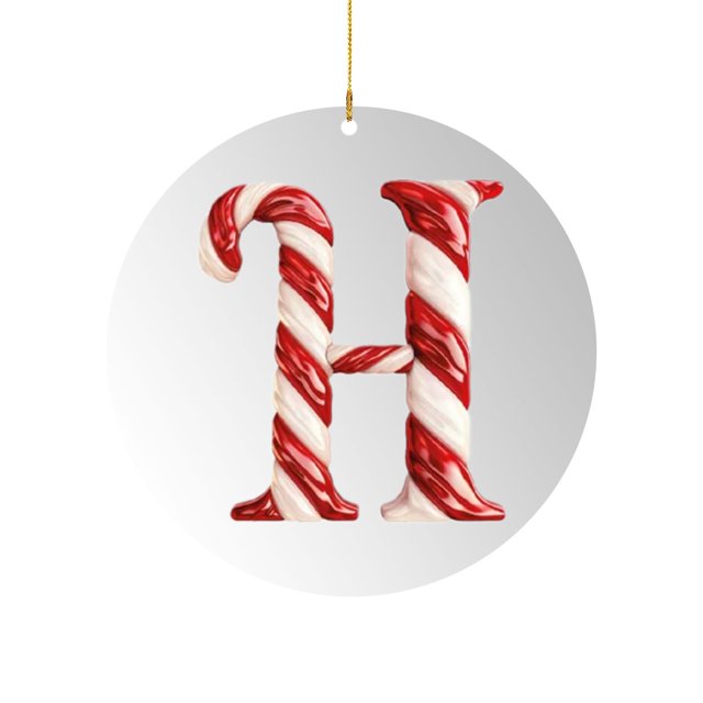 26 Letter Ornament Cane Candy Letter Ornament