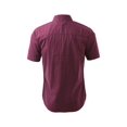 thumbnail image 3 of INSPIRE CHIC Men's Shirts Point Collar Short Sleeve Polka Dots Button Down Shirt 38 Burgundy, 3 of 7