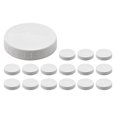 thumbnail image 2 of Wide Mouth Jar Lids Plastic Canning Storage Lids Leak Proof and Scratch 86mm 16pc White, 2 of 6