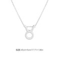 thumbnail image 4 of stanreset Constellation Theme Friendship Necklace Creative Comfortable Ins Exquisite Durable Rust-proof Lightweight Fashion Accessory Taurus Silver, 4 of 6