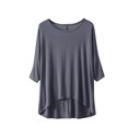 thumbnail image 3 of AherBiu T-Shirts pour Femmes à Col Rond, T-Shirts de Pyjama Amples, Été, Légers, Doux, Tunique à Manches Courtes, Hauts, Couleur Unie, 3 of 3