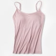 thumbnail image 5 of Ichuanyi Tank Top for Women, Summer Women's Camisole Tops with Built in Bra Neck Vest Padded Slim Fit Tank Tops, 5 of 5